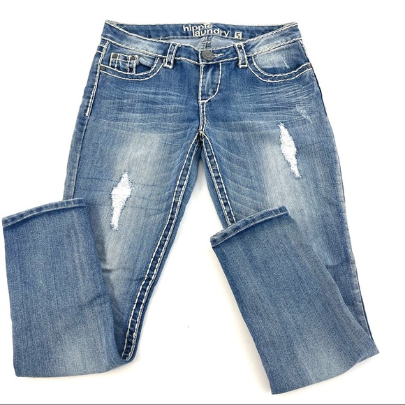 Hippie Laundry Women’s Blue Jeans 5 - Picture 2 of 5
